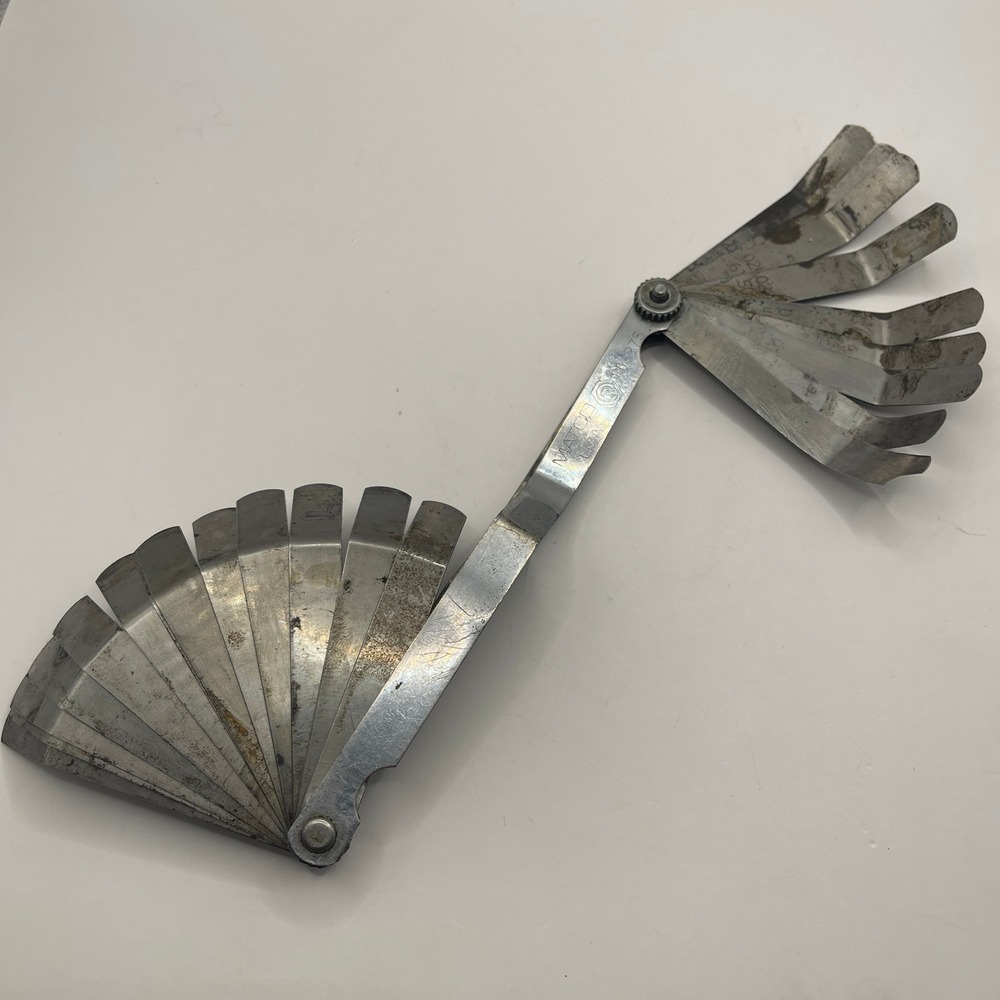 Matco Tools FG-275 Bent Feeler Gauge Set SAE Metric Offset Blades USA SEE PHOTOS